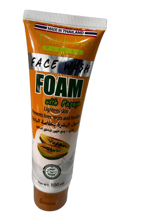 Touch Me! Please Papaya Face Wash Foam – 100ml - Nuno Pharma