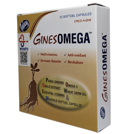 GinesOmega – Multivitamins + Omega-3 + Ginseng + Garlic - Nuno Pharma